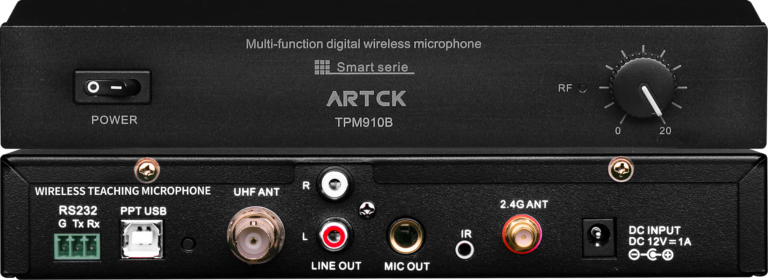 TPM910B TRIPLE-PROTOCOL WIRELESS TEACHING MICROPHONE RECEIVER