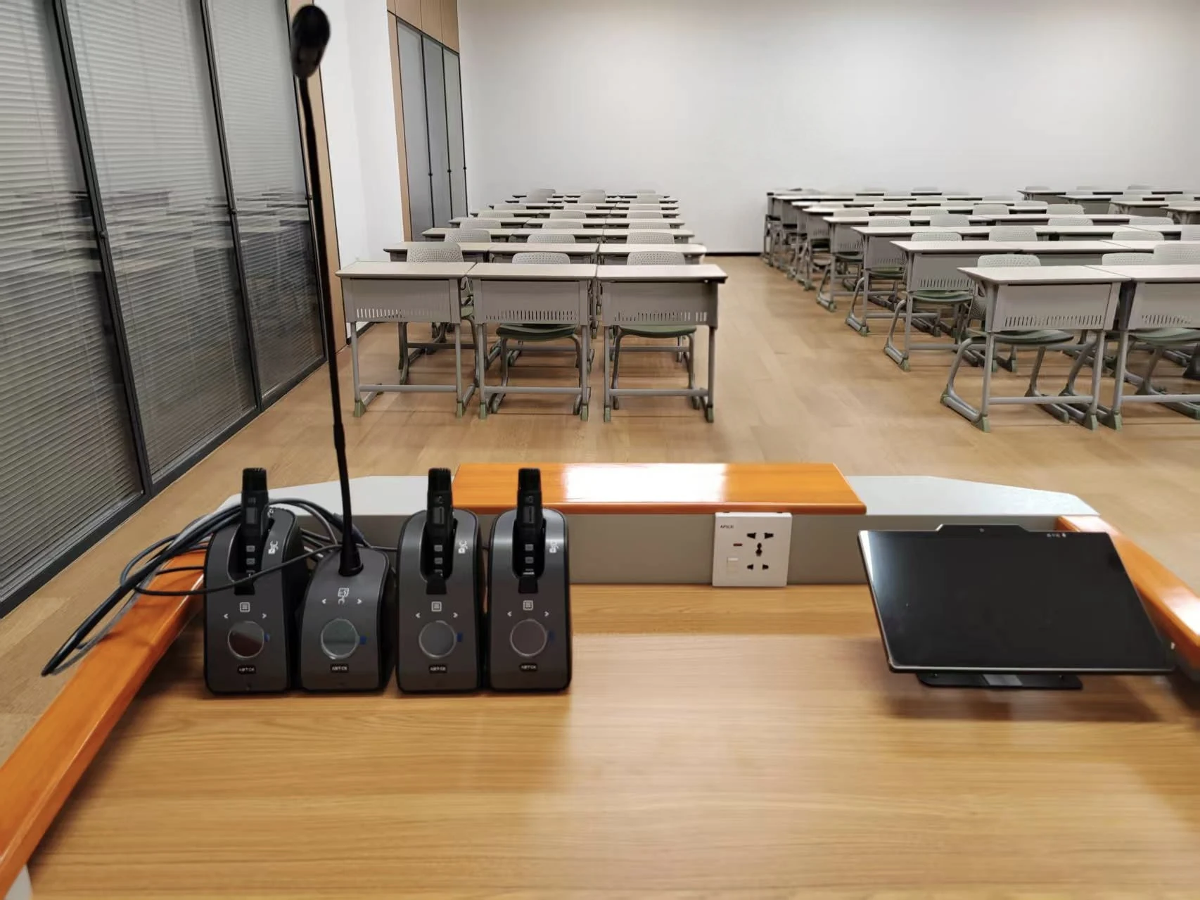 Classroom teaching microphones at Xiamen University Malaysia